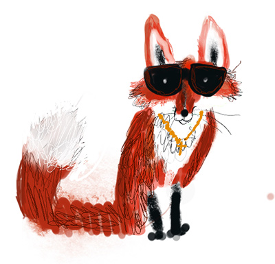 Cool Fox in dark glasses